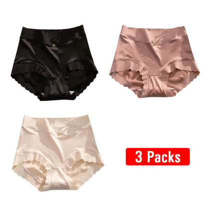 Pay1 Get 2 Premium Satin Antibacterial Ice Silk Moisture-absorbing Panties