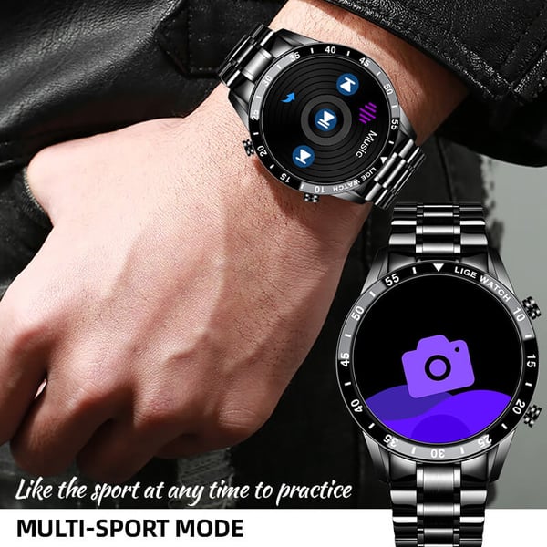 Montre de Luxe Homme/Femme Appel Bluetooth IP67 Etanche 