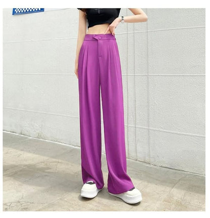 Woman's Casual Full-Length Loose Pants