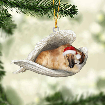 Alaskan Malamute Sleeping Angel Christmas Ornament