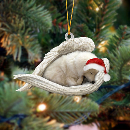 Eskimo Sleeping Angel Christmas Ornament