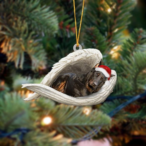 Beauceron Sleeping Angel Christmas Ornament