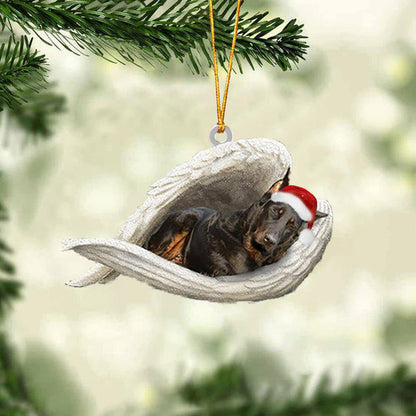 Beauceron Sleeping Angel Christmas Ornament