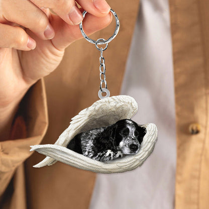 Cocker Spaniel03 Sleeping Angel Acrylic Keychain