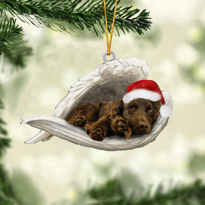 Boykin Spaniel Sleeping Angel Christmas Ornament