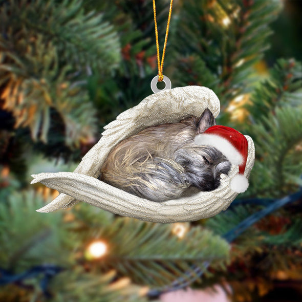 Cairn Terrier Sleeping Angel Christmas Ornament