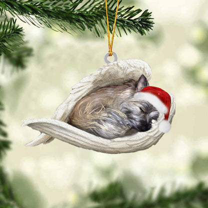 Cairn Terrier Sleeping Angel Christmas Ornament