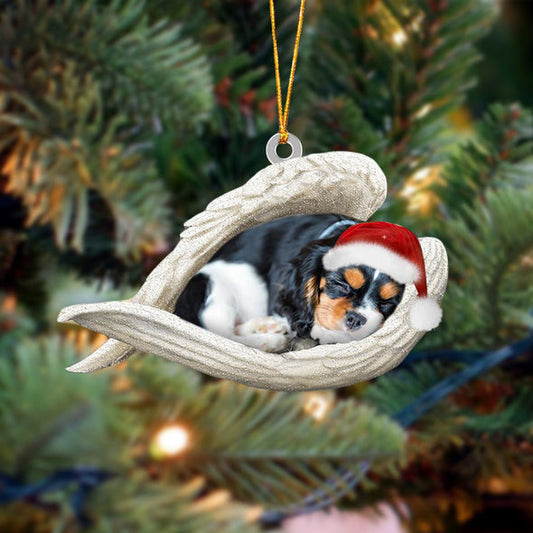 Ornement De Noël Cavalier King Charles Spaniel Ange endormi 