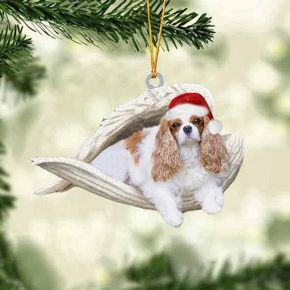 Cavalier King Charles Spaniel 2 Sleeping Angel Christmas Ornament