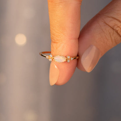 TO DAUGHTER OVAL CUT OPAL RING