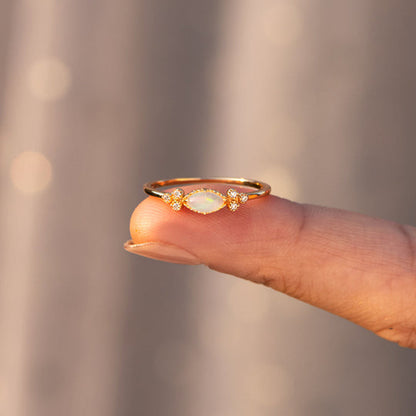 TO DAUGHTER OVAL CUT OPAL RING