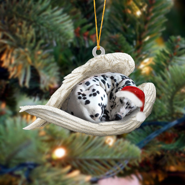 Dalmatian Sleeping Angel Christmas Ornament