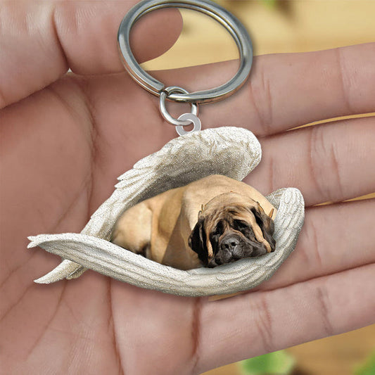 Mastiff anglais Sleeping Angel Acrylique Porte-clés 