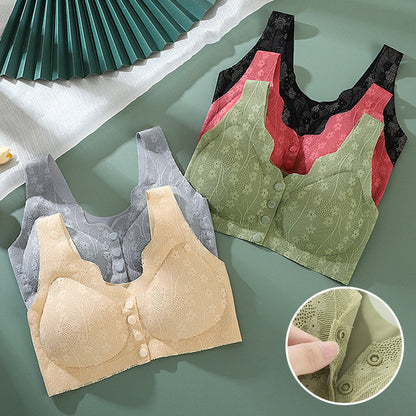 BUY 1 GET 2 FREE(Please add 3 pcs to cart)-Comfortable & Convenient Front Button Bra