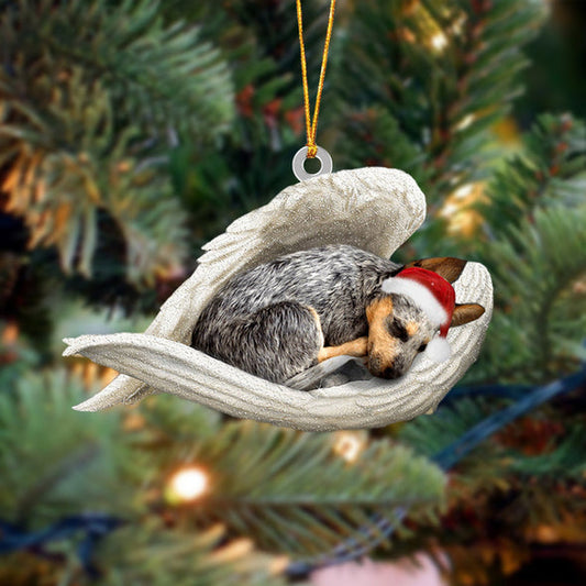 Heeler Sleeping Angel Christmas Ornament