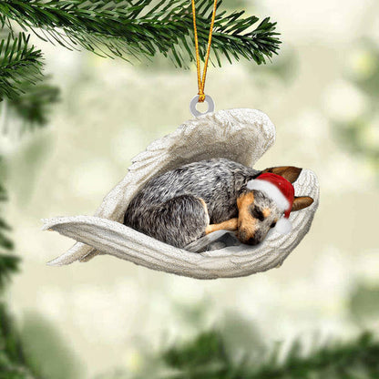 Heeler Sleeping Angel Christmas Ornament