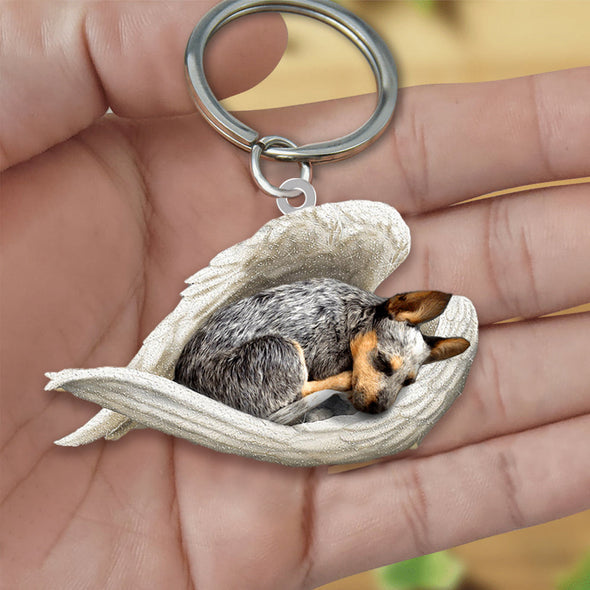 Heeler Sleeping Angel Acrylic Keychain