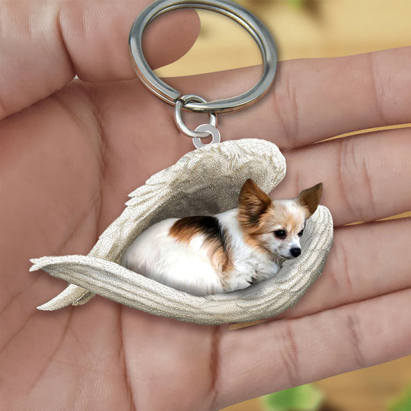 Papillon Sleeping Angel Acrylic Keychain