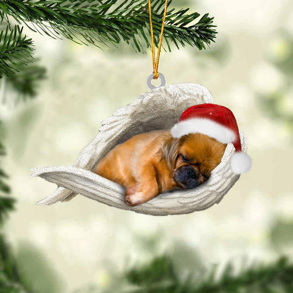 Pekingese schlafender Engel Weihnachtsschmuck 