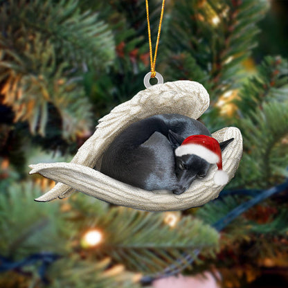 Schipperke Schlafender Engel Weihnachtsschmuck 