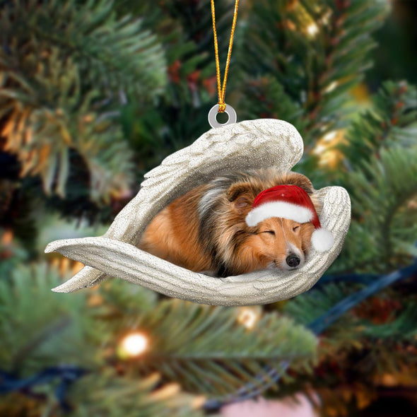 Sheltie Schlafender Engel Weihnachtsschmuck 