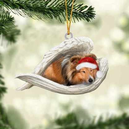 Sheltie Schlafender Engel Weihnachtsschmuck 