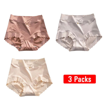 Pay1 Get 2 Premium Satin Antibacterial Ice Silk Moisture-absorbing Panties