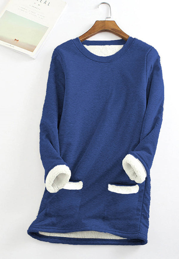 💥Hot Sale，Sold 20000+💥Women‘s NEW Casual Cotton High Neck) Neck Solid Sweatshirt (S-5XL)