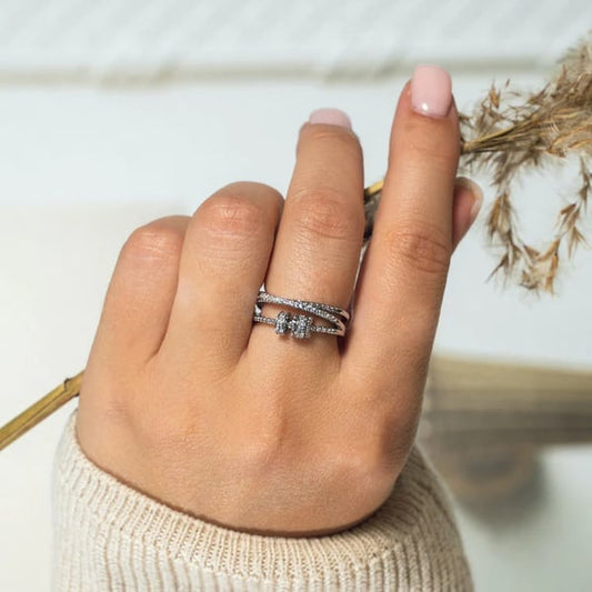 Pour fille - Chassez votre anxiété Fidget Ring 