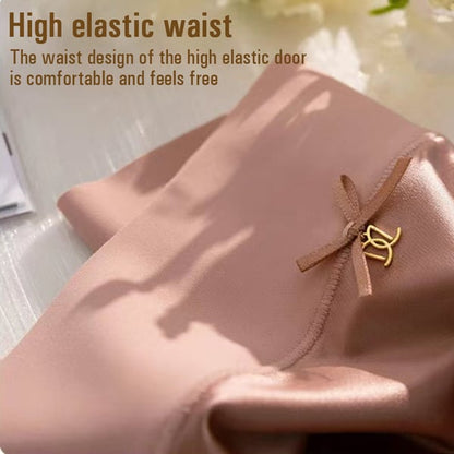 Pay1 Get 2 Premium Satin Antibacterial Ice Silk Moisture-absorbing Panties