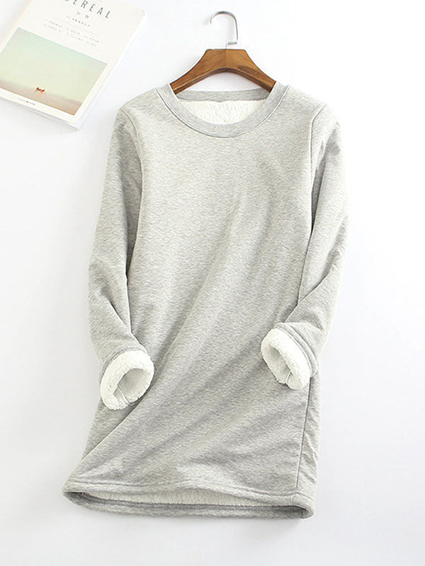 💥Hot Sale，Sold 20000+💥Women‘s NEW Casual Cotton Round Neck Solid Sweatshirt (S-5XL)