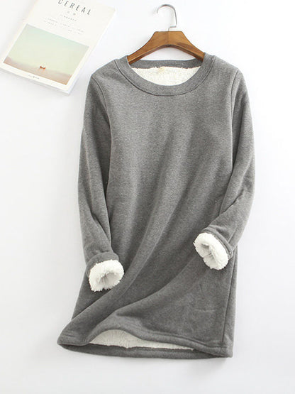 💥Hot Sale，Sold 20000+💥Women‘s NEW Casual Cotton Round Neck Solid Sweatshirt (S-5XL)