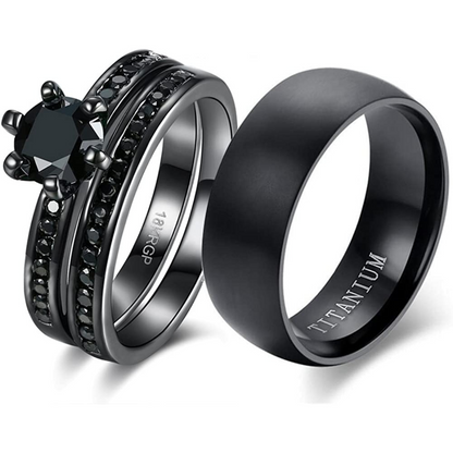 BLACK LIGHTNING  RINGS