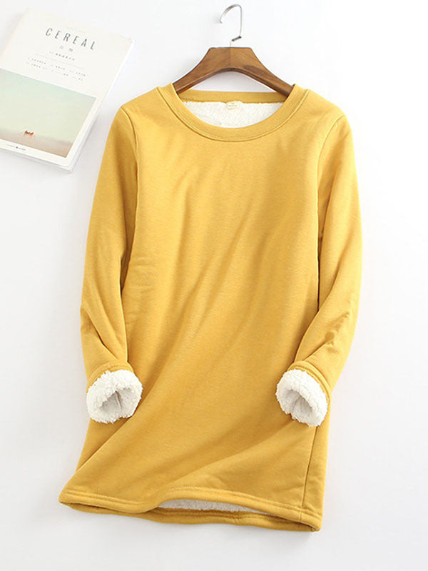 💥Hot Sale，Sold 20000+💥Women‘s NEW Casual Cotton Round Neck Solid Sweatshirt (S-5XL)