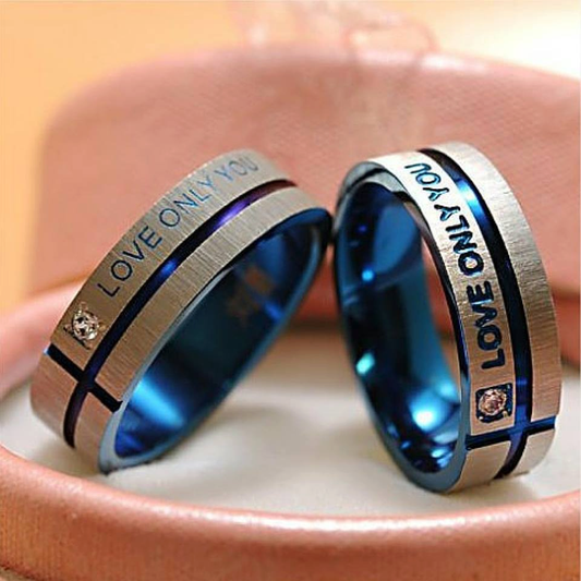 LOVE ONLY YOU  COUPLE RINGS