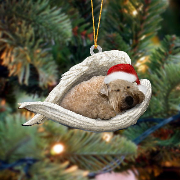 wheaten terrier Sleeping Angel Christmas Ornament