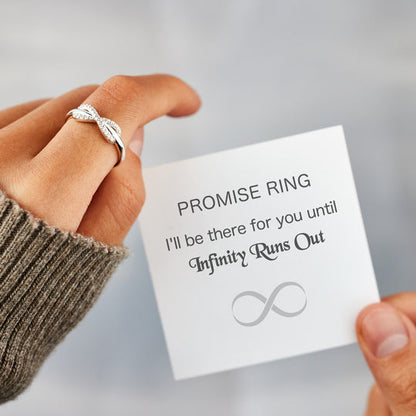 ICH WERDE DA SEIN INFINITY PAVÉ RING